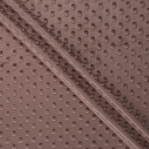 MOOK FABRICS 85122-15 Softee Dot Solid Stoff, Polyester, Mokka, 15 yard bolt von MOOK FABRICS