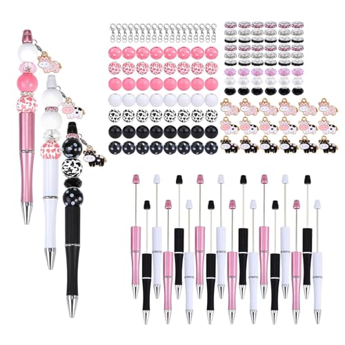 18x Stifte Bastelsets Schreibstift Kugelschreiber Perlenstifte Kits Stift Schulbedarf von MOONDAME