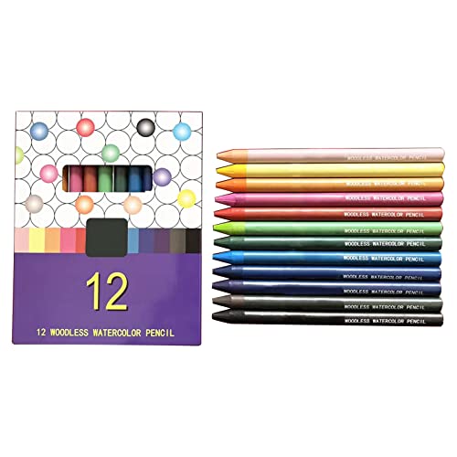 MOONDAME 12PCS Buntstifte 12 Farbe Aquarell Bleistifte Buntstifte Kinder Kunst Für Kind Junge Mädchen Kunst Zeichnung Karte Der von MOONDAME