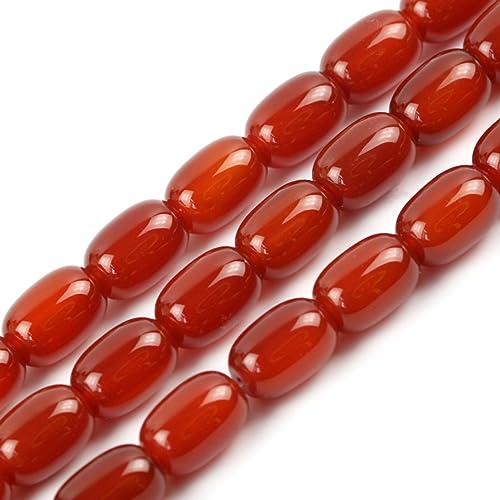 Natürliche Rote Achat-Fassperlen, Schwarze Achat-Fassperlen, Halbzeuge, Gelbe Achat-Fassperlen, Abstandshalterperlen,Rote Achat-Fassperlen 13 * 18MM von MOONESSA