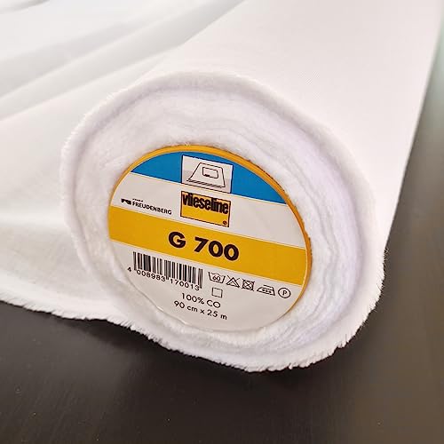 Gewebeeinlage G700 weiß (80 g/lfm) Meterware per 0,5 m von MOORE DENIM