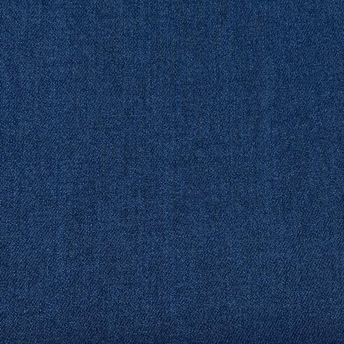 gewaschener Stretch-Denim mittelblau, elastischer Jeansstoff (9,3 oz), Breite: ca. 1,70 m, Meterware per 0,5 m von MOORE DENIM