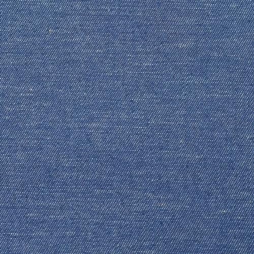 mittelblauer Blusendenim (3,6 oz), Breite: ca. 1,51 m, Jeansstoff Meterware per 50 cm von MOORE DENIM