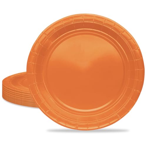 MORAINJAY 16 Stück Orange Partyteller,9 Zoll Pappteller für Geburtstag,23CM Rund Dessertteller Orange Partygeschirr,Tisch Dekorationen Partygeschirr für Hochzeit Garten Geburtstag Party MORAINJAY 16 Stück Orange Partyteller,9 Zoll Pappteller für Geburtstag,23CM Rund Dessertteller Orange Partygeschirr,Tisch Dekorationen Partygeschirr für Hochzeit Garten Geburtstag Party von MORAINJAY