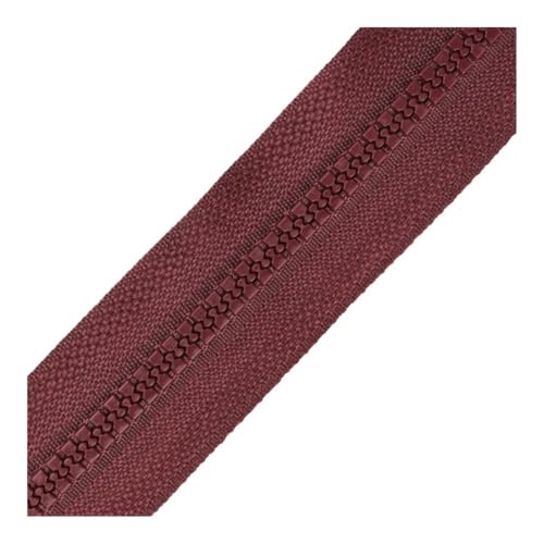 MORENTSU 3 stücke 15 zoll - 47 zoll (40cm-120cm) Harz Reißverschlüsse Nähen Handwerk Nylon Reißverschlüsse Bulk 24 Farben für DIY Kleidung Mantel (Weinrot, 100cm) von MORENTSU