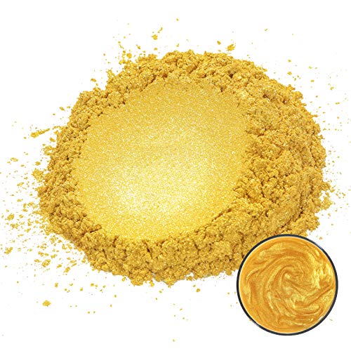 MOSUO Epoxidharz Farbe Metallic Farbpigmente, 50g Gold Schimmer Glitter Seifenfarbe Set Mica Pulver Farbe Pigmente für Seifen Epoxidharz Epoxy Harz Gießharz Resin Beton Polyurethanfarbe Kosmetik von MOSUO