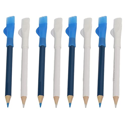 8 Stück Stoffstifte, Nähmarkenstifte, Nähstoffstifte, wasserlöslicher Bleistift, Schneidermarkierungsstift mit Pinsel für Schneider oder Zuhause, Marker und Nachzeichnungswerkzeuge von MOTUZP