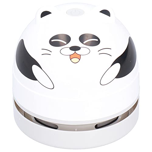 MOUMOUTEN Desktop-Staubsauger, USB Cute Animal Design Tragbarer Staubfänger Handheld Cartoon Mini Reinigungswerkzeug für Radiergummi Rückstände(Panda) von MOUMOUTEN