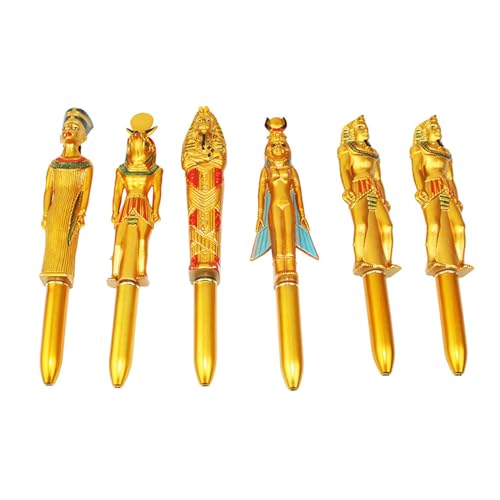 Goldene Kugelschreiber-Set, kreative Figur, Kugelschreiber, Kinder, Spielzeug, Schüler, 6 Stück von MOZALL