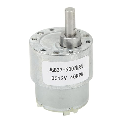 40 U/min DC-Getriebemotor, hohe Torsion, Mikro-Geschwindigkeitsreduzierungsgetriebemotor, DC 12 V, Aluminiumlegierung, Messing, für Geldzählautomaten von MOZUO