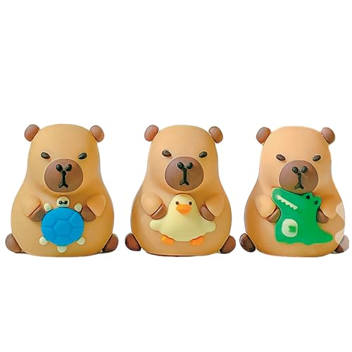 Niedlicher Bleistiftspitzer, Cartoon-Capybara-Spitzer, klein, manueller Bleistiftspitzer, Kawaii, PVC-Spitzer, Schreibwaren, Schule, Bürobedarf (Capybara) von MOZXIRZ