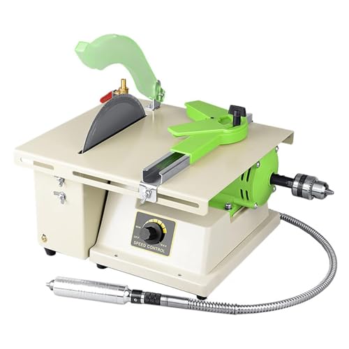 Saw Rock Lapidary Polisher, 1380 W Mini-Tischsäge Rock, Verschiedene Winkeleinstellungen/Geschwindigkeitsbereich 500 Bis 7.000 U/min/Plattform-Schnittkapazität: 50 Mm, Für Schmuck von MObyat