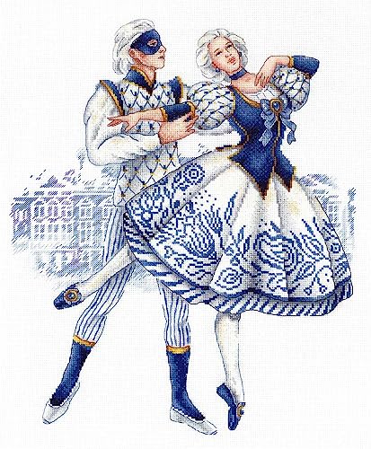 NV-668 Kreuzstich-Set, Imperial Porcelain von Wizardi