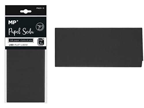 MP pn221 – 19 – Pack von 10 Blatt Seidenpapier, 50 x 66 cm, Schwarz von MP