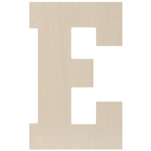 Baltic Birch Collegiate Font Letters & Numbers 13.5"-Letter E von MPI