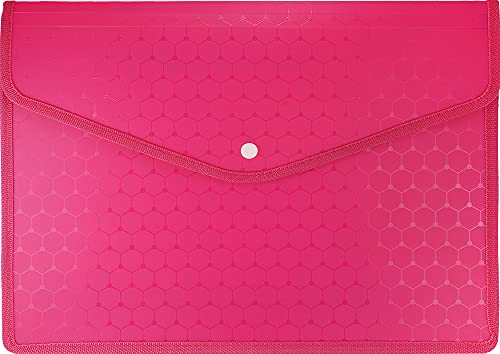 MPM Quality Plastic folder for documents - Dokumententasche Sichttaschen mit druckknopf und Kleine Tasche für Dokument Speicherung von MPM Quality