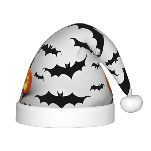 MQGMZ Halloween fliegende Fledermäuse Druck Weihnachten Party Cap Santa Beanie Mütze Xmas Stirnband für Outdoor Xmas Hut Stirnbänder von MQGMZ