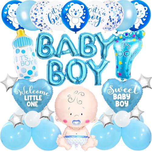 Babyshowerparty Deko Junge,Wlecome Home Baby Boy,Deko Babyparty Junge,Babyshowerparty Deko,Babyshowerparty Deko Junge, Babyparty Deko Junge,Baby Shower Deko Boy,Baby Party Dekoration Junge von MQIAN