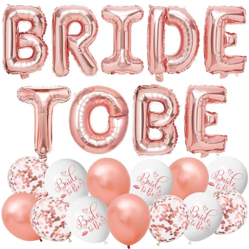 Bride To Be Deko,32 inch XXL Bride To Be Ballon,Jga Deko Frauen,Jga Ballons,Junggesellenabschied Frauen Deko,Bride To Be Luftballons,Jga Luftballons,Junggesellenabschied Frauen von MQIAN