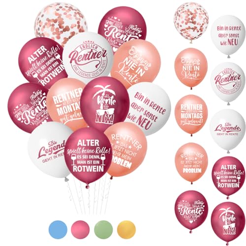 30 Stk Rente Deko,Rente Ballon,Ruhestand Deko,Renteneintritt Geschenk Frau,Luftballons Ruhestand,Rentner Deko,Renteneintritt Deko,Luftballon Rente,Ruhestand Rente Geschenke Frau von MQIAN