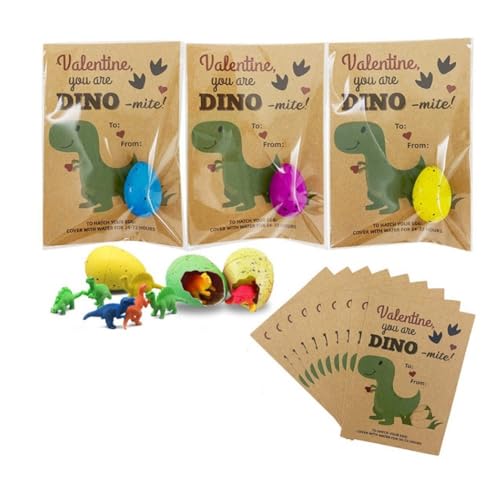 MQODLFP 5 Süße Schlüpfende, Wachsende Dinosaurier-Eier Behandeln Kindergeburtstagsparty-Geschenke, Babyparty-Gäste, Einfach zu Verwenden von MQODLFP