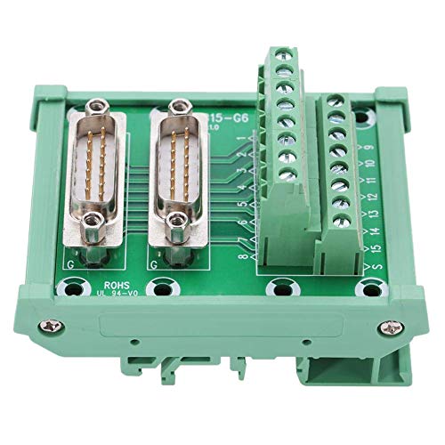 MQODLFP DB15-G6 Anschluss eine Verdrahtungs Klemme DB15 Breakout Board LöTfrei (Stecker und Stecker Adapter) von MQODLFP