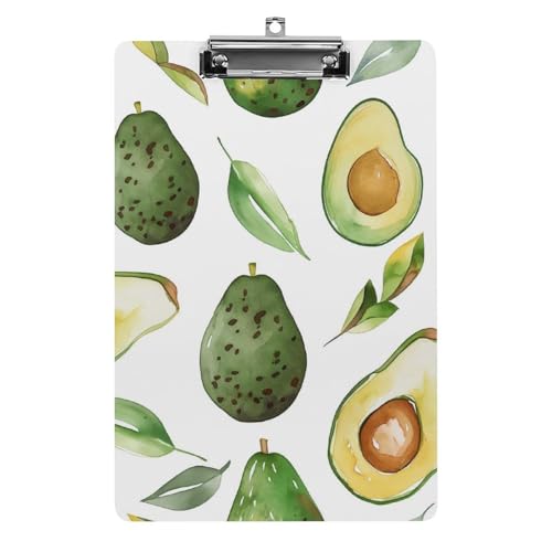 Acryl Klemmbretter Aquarell Avocado Office File Folders Platte Klemmbrett Für Das Schreiben Malerei von MQSSYOA