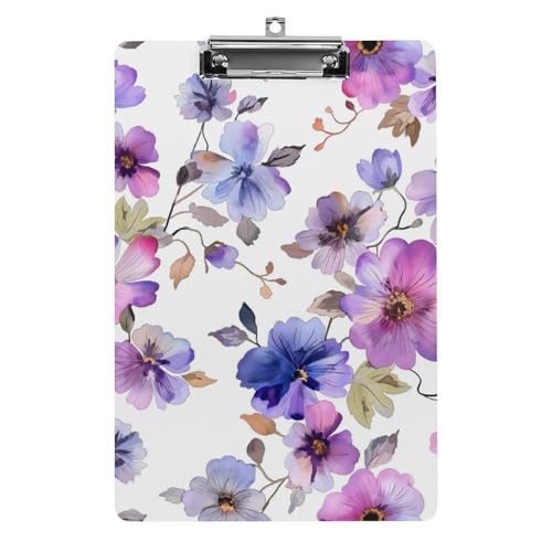 Acryl Klemmbretter Aquarell Blumen Office File Folders Platte Klemmbrett Für Das Schreiben Malerei von MQSSYOA