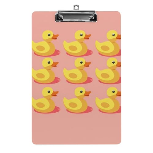 Acryl Klemmbretter Cute Ducks Muster Office File Folders Platte Klemmbrett Für Das Schreiben Malerei von MQSSYOA