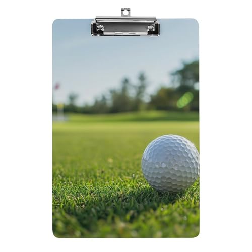 Acryl Klemmbretter Golfball Sport Office File Folders Platte Klemmbrett Für Das Schreiben Malerei von MQSSYOA