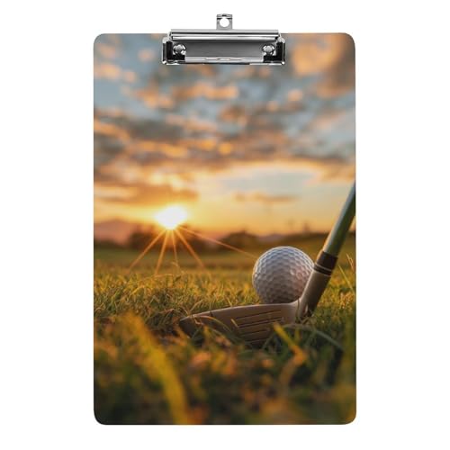 Acryl Klemmbretter Golfball Sport Office File Folders Platte Klemmbrett Für Das Schreiben Malerei von MQSSYOA