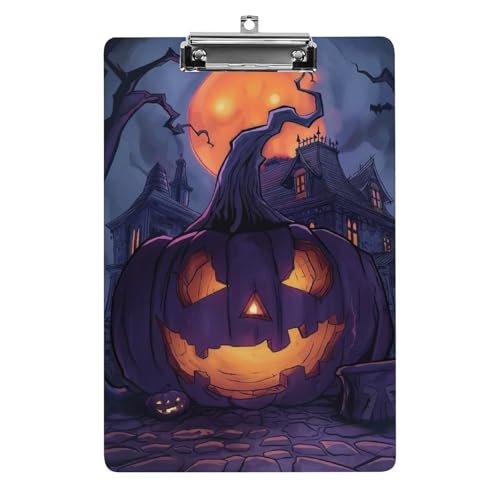 Acryl Klemmbretter Halloween-Kürbis Office File Folders Platte Klemmbrett Für Das Schreiben Malerei von MQSSYOA