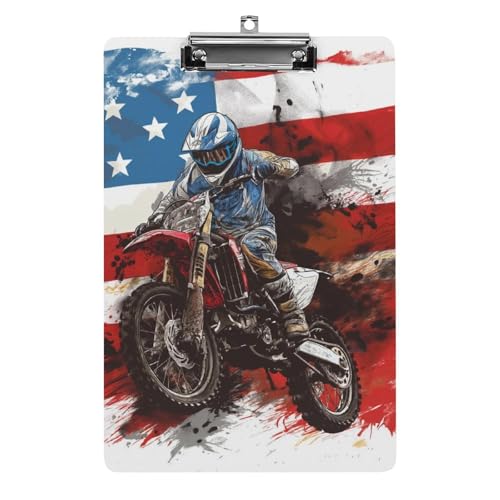 Acryl Klemmbretter Motorrad Motocross Office File Folders Platte Klemmbrett Für Das Schreiben Malerei von MQSSYOA