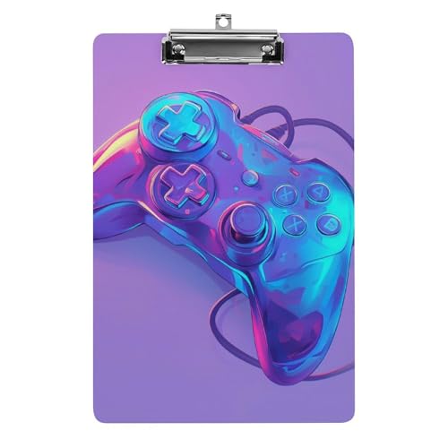 Acryl Klemmbretter Neon-Spiel-Controller Office File Folders Platte Klemmbrett Für Das Schreiben Malerei von MQSSYOA