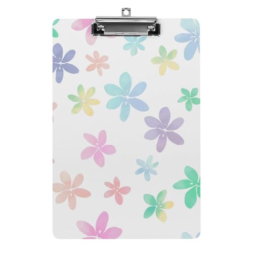 Acryl Klemmbretter Niedliche Bunte Blumenmuster Office File Folders Platte Klemmbrett Für Das Schreiben Malerei von MQSSYOA