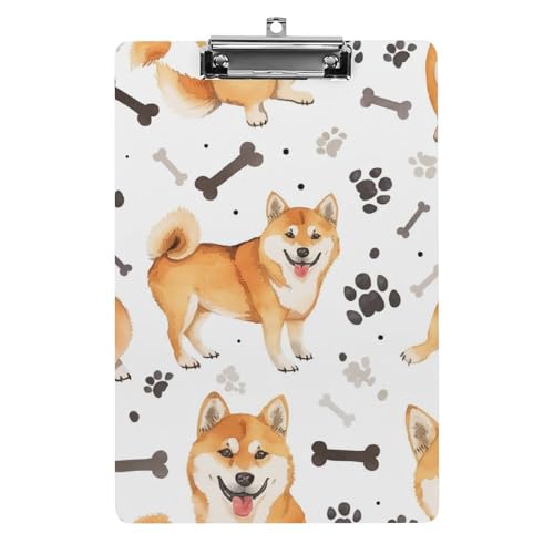 Acryl Klemmbretter Niedliche Corgi Hund Muster Office File Folders Platte Klemmbrett Für Das Schreiben Malerei von MQSSYOA