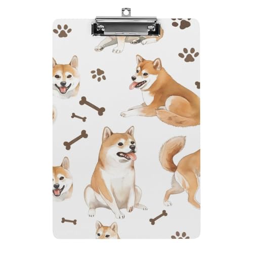 Acryl Klemmbretter Niedliche Corgi Hund Muster Office File Folders Platte Klemmbrett Für Das Schreiben Malerei von MQSSYOA