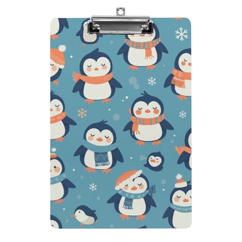 Acryl Klemmbretter Pinguine Muster Cute Office File Folders Platte Klemmbrett Für Das Schreiben Malerei von MQSSYOA