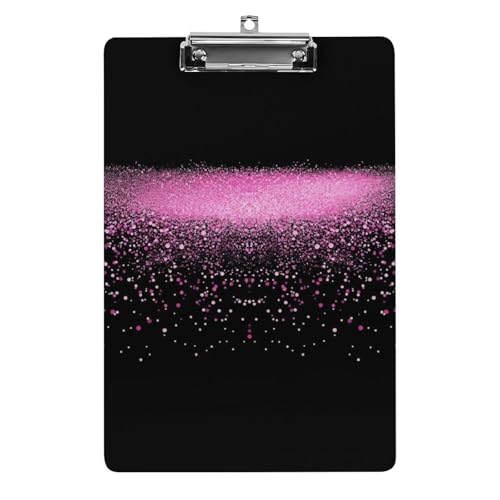 Acryl Klemmbretter Pink Purle Glitter Office File Folders Platte Klemmbrett Für Das Schreiben Malerei von MQSSYOA