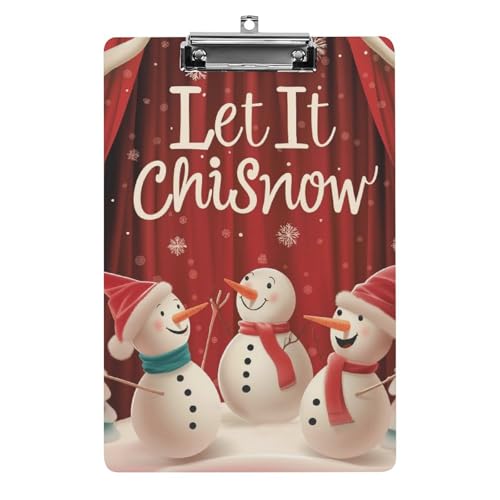 Acryl Klemmbretter Schneemann Weihnachten Schneeflocken Office File Folders Platte Klemmbrett Für Das Schreiben Malerei von MQSSYOA