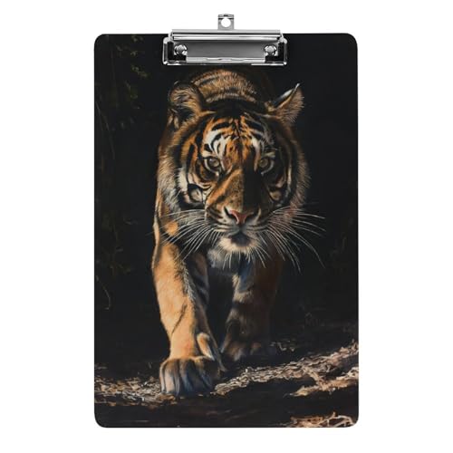 Acryl Klemmbretter Tier Tiger Office File Folders Platte Klemmbrett Für Das Schreiben Malerei von MQSSYOA