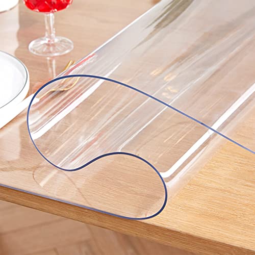 Tisch Schutzfolie Transparent Wasserdicht/Glasklar Folie aus PVC/transparente Tischdecke Tischschutz für Holztische geeignet,Dicke 3mm,Größe wählbar,Rechteckig,30x70cm von MQXYLF