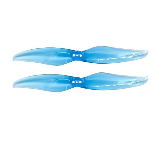 12 Paar 4024 2 Rennpropeller, 3 Loch, 1,5 mm, 4 x 2,4 CW CCW, kompatibel mit bürstenlosen FPV-Motoren und ähnlichen Modellen (4024, 12 Paar, blau) von MRHZKE