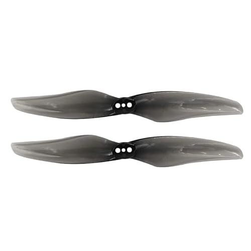 12 Paar 4024 2 Rennpropeller, 3 Loch, 1,5 mm, 4 x 2,4 CW CCW, kompatibel mit bürstenlosen FPV-Motoren und ähnlichen Modellen (4024, 12 Paar, grau) von MRHZKE