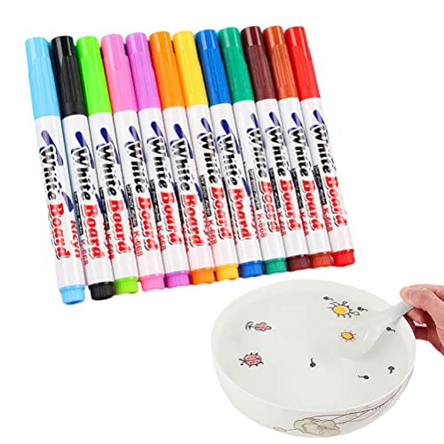 Magische Wassermalerei Pen Whiteboard Marker Schüler Zeichnung Stift für (12 Farben) von MRSTORY