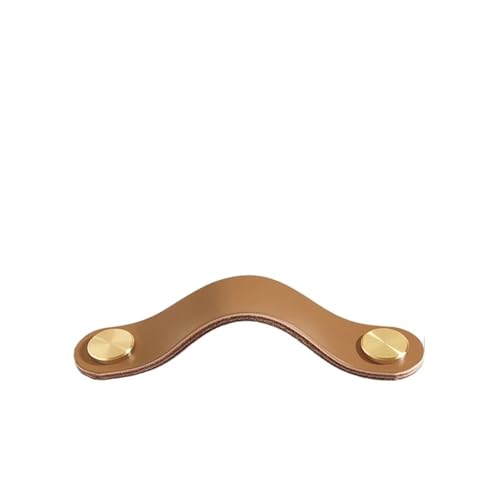 Lederhalter, Lederschrankgriffe Möbelgriff for Kinderzimmer Küchengriff Schubladenknöpfe Türbeschläge Lederschubladengriffe(Coffee Brown,128mm) von MRVAKDYDI