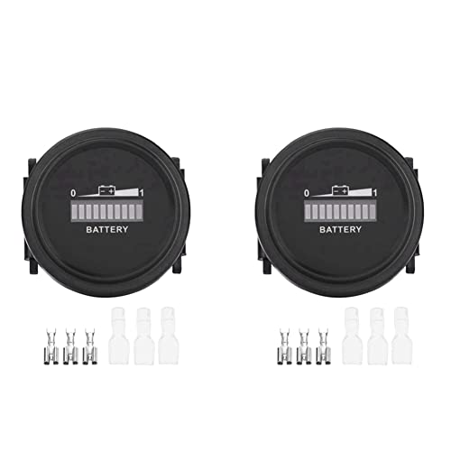 MSCHENZW 2X 12V / 24V / 36V / 48V / 72V LED Digitale Batterie Anzeige wasserdichte Mess Anzeige Batterie Anzeige für Go- Ca-Rt von MSCHENZW