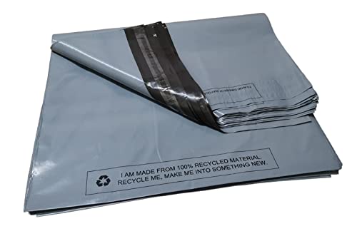 MSDS-SOLUTIONZ 10er-Pack graue selbstklebende Poly-Versandbeutel, Größe 17 x 22 Zoll, Portoverpackung, Versandtaschen, Versandtaschen für Postpakete von MSDS-SOLUTIONZ