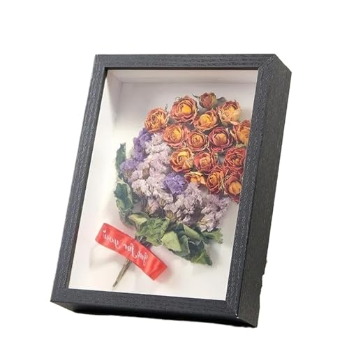 MTKSFDC Bilderrahmen Zum BefüLlen 1/2/3 STÜCKE 3D Display Shadow Box Holz Bilderrahmen 3 cm Tiefe DIY Holz Fotorahmen for Home Wand-dekor(Black-10inch,1PCS) von MTKSFDC