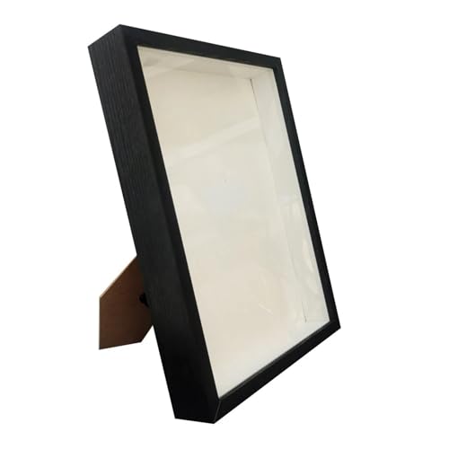 MTKSFDC Bilderrahmen Zum BefüLlen Schattenbox-Rahmen, Blumenstrauß-Display, Blumenetui, Tiefe 3 cm, Holz-Fotorahmen zur Anzeige dreidimensionaler Geschenke(Black Frame,10X15cm 6inch) von MTKSFDC